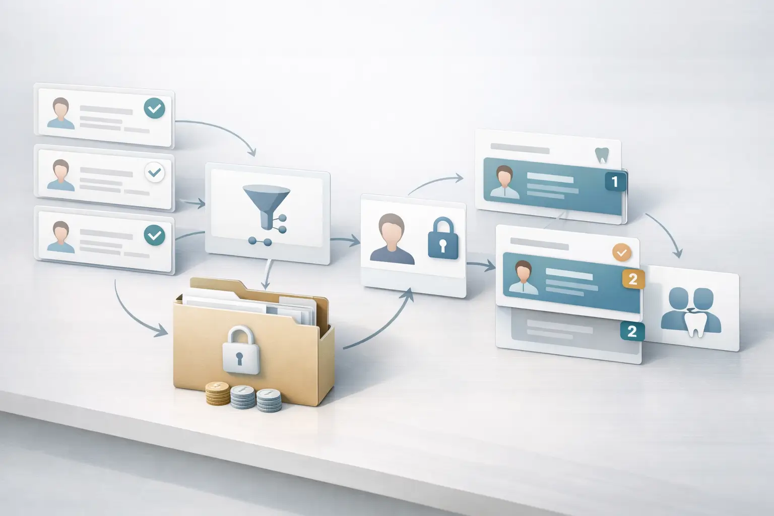 Come funziona PreventivoDentale per le cliniche: crediti, sblocco contatti e priorità di assegnazione