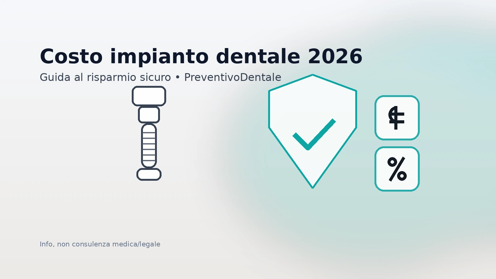 Costo impianto dentale in Italia 2026: prezzi orientativi, differenze e cosa incide davvero