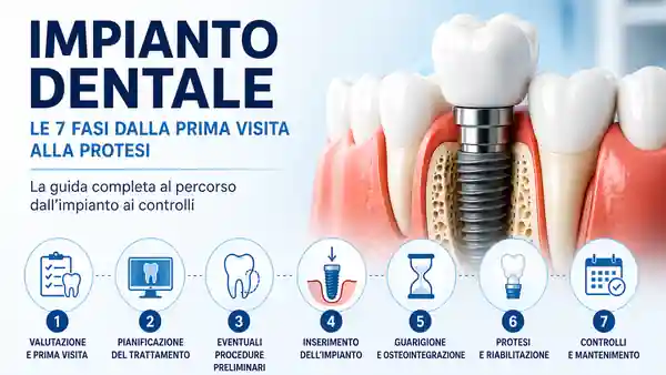 Impianto dentale: quali sono le fasi del percorso