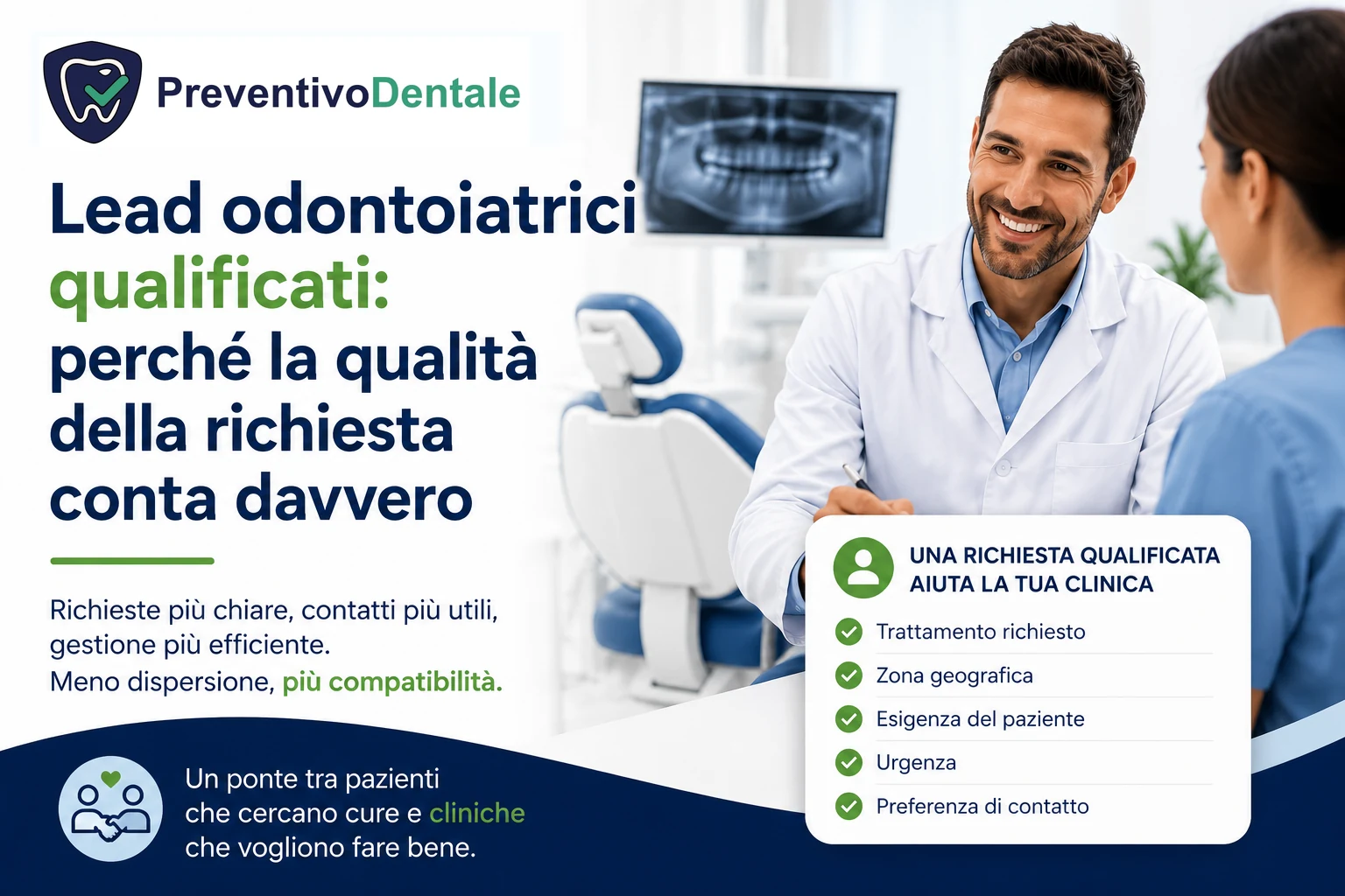 Lead odontoiatrici qualificati: perché la qualità della richiesta conta davvero