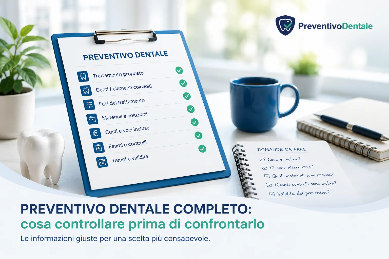 Preventivo dentale completo: cosa controllare prima di confrontarlo
